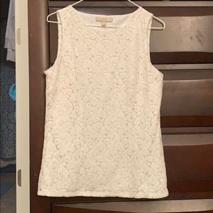 Cream, Lace Tank/Camisole.